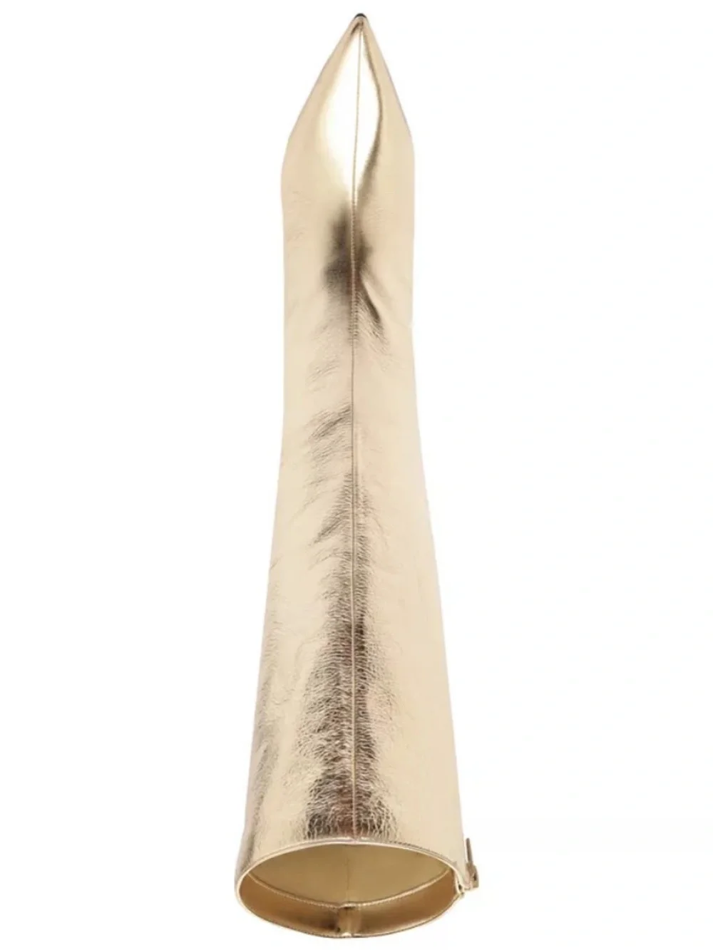 Metallic Gold Over-the-Knee Boots - Women's Fashion Knee High